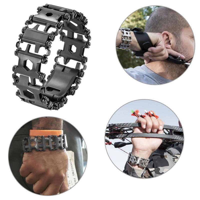 29 In 1 Multi-Tool Wearable Stainless Steel Bracelet