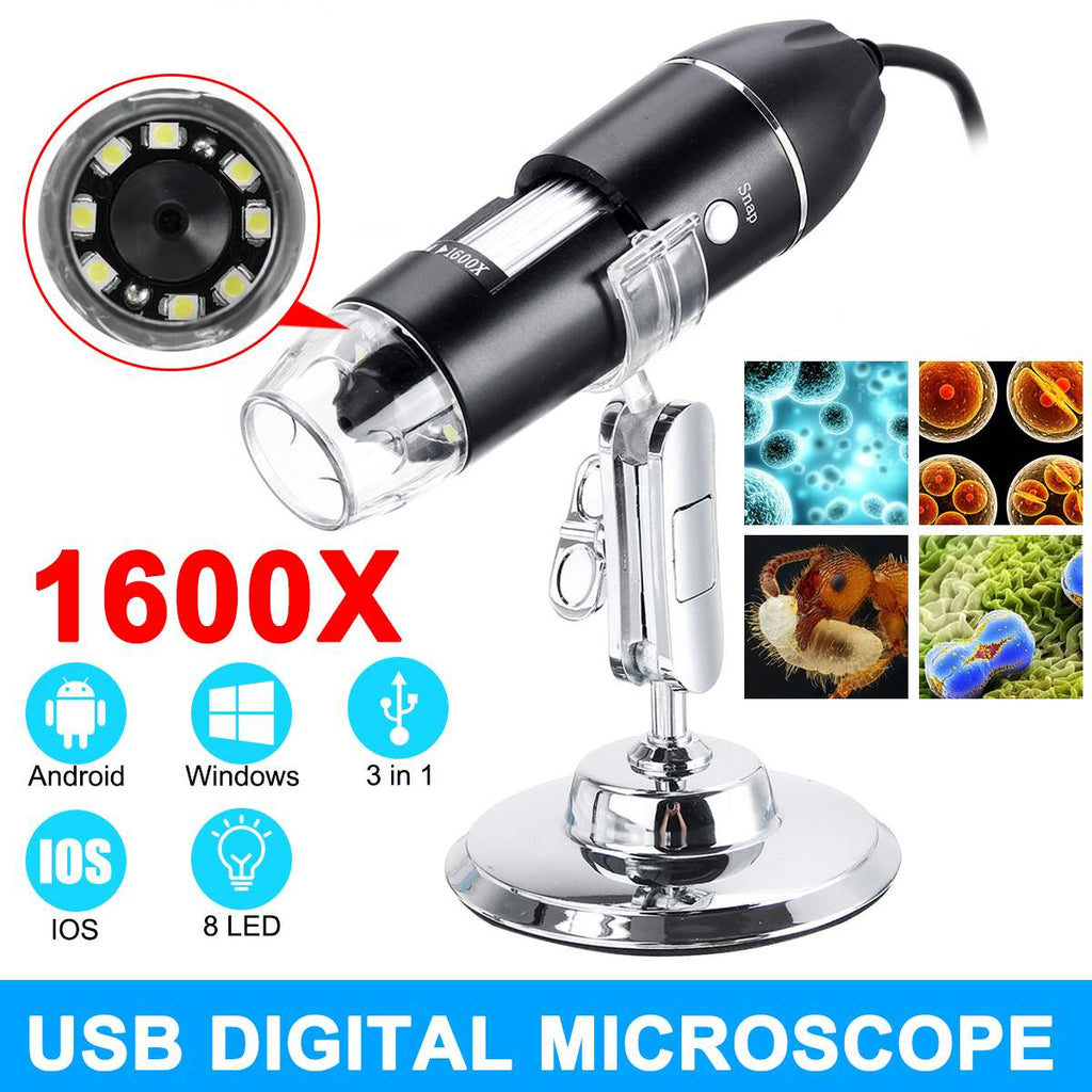 Portable HD 1600X 2MP Zoom USB Magnifier Endoscope Camera