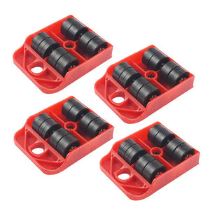 4pcsMoves Furniture Tool Transport Shifter Moving Wheel Slider Remover Roller Heavy