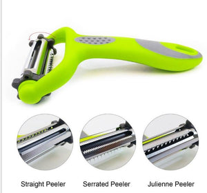 3 in 1 Vegetable Fruit Peeler 360 Degree Rotary Potato Carrot Grater Turnip Cutter Slicer Melon Multifunctional Kitchen Tool