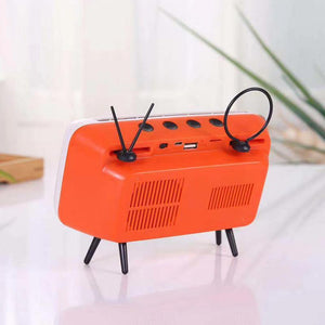 2-in-1 Retro TV Phone Holder & Speaker