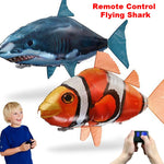 Remote Control Shark Toys Air Swimming Fish Infrared RC Flying Air Balloons Nemo Clown Fish Remote Control Air Plane Kids Toys