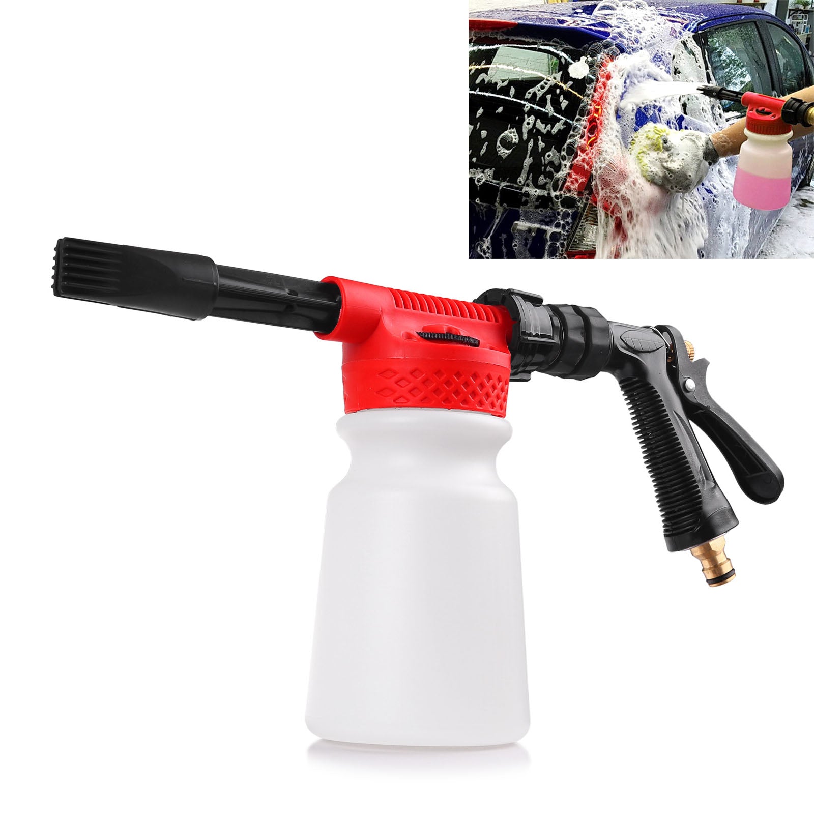 900ml Car Washing Foam Gun Car Cleaning Washing Snow Foamer Lance Car Water Soap Shampoo Sprayer Spray Foam Gun