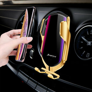 Wireless Automatic Sensor Car Phone Holder And Charger