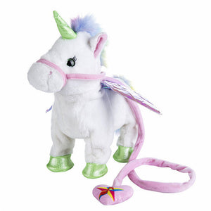 Adorable Walking Unicorn Plush Toy