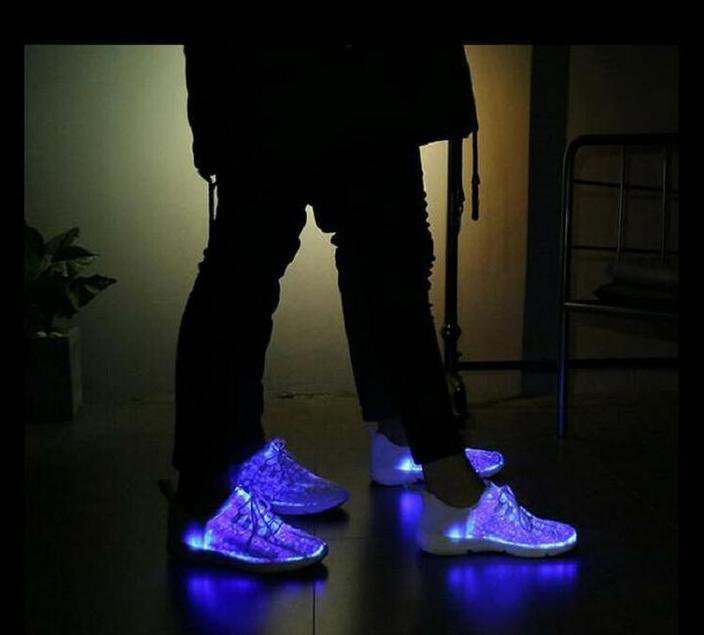 Light-up Luminous Fiber Optic Shoes