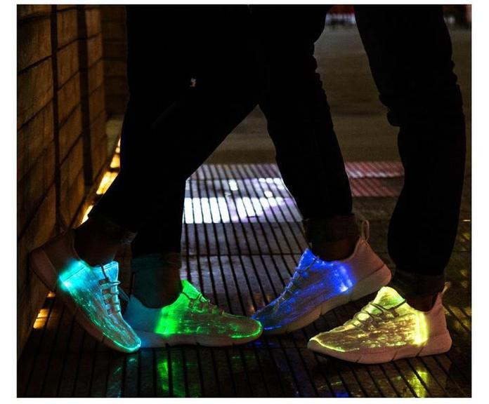 Light-up Luminous Fiber Optic Shoes