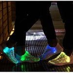 Light-up Luminous Fiber Optic Shoes